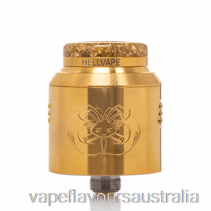Vape Nicotine Australia Hellvape Drop Dead 2 24mm RDA Gold